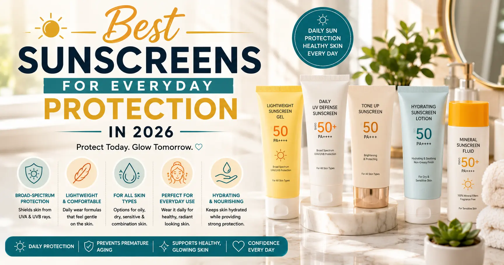 best facial sunscreens for daily skin protection in 2026