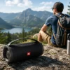Portable speaker during outdoor travel