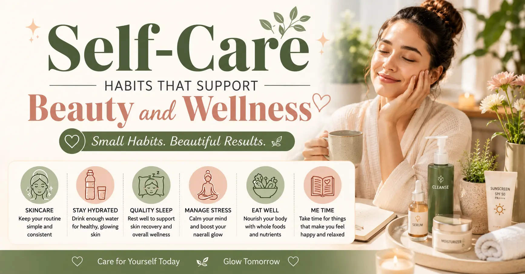 self care habits that promote beauty wellness and healthy skin