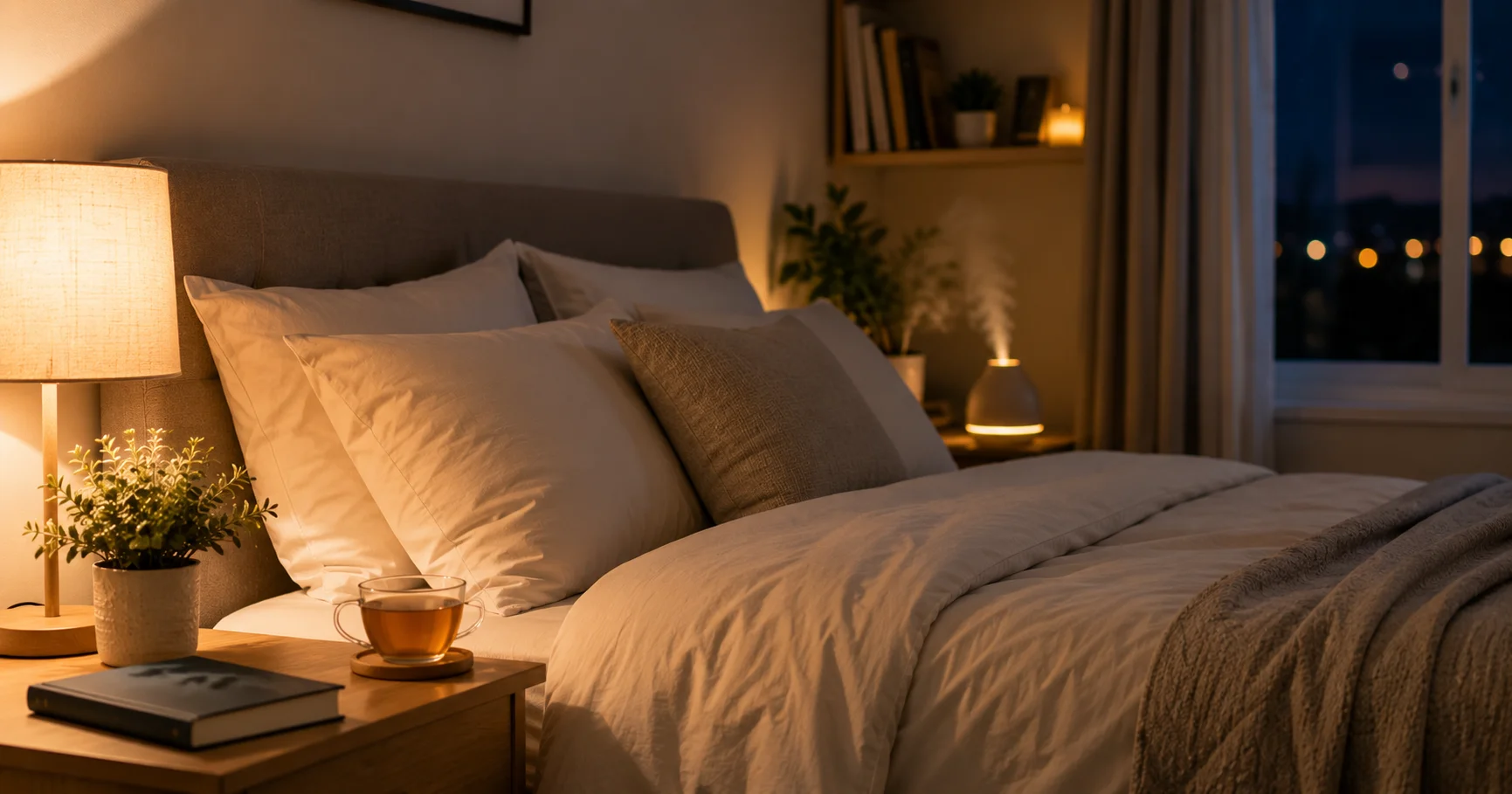 peaceful bedroom environment promoting healthy sleep habits